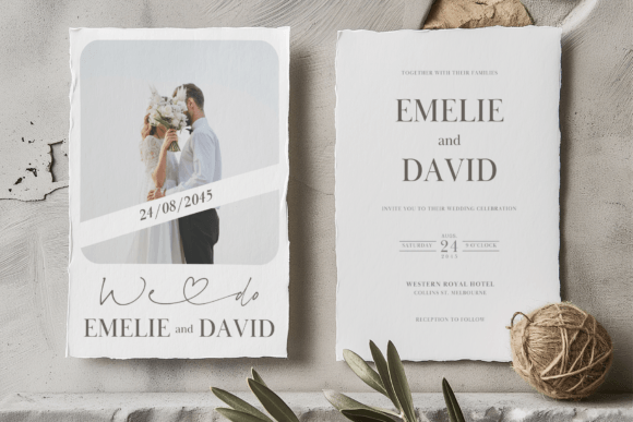 Minimalist Wedding Invitation