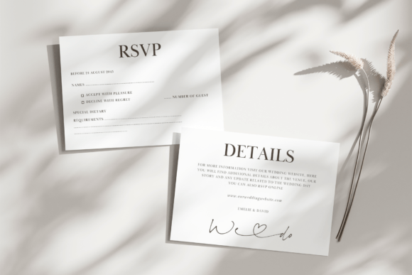 Minimalist Wedding Invitation