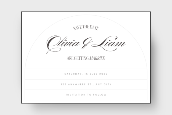 Minimalist Wedding Invitation