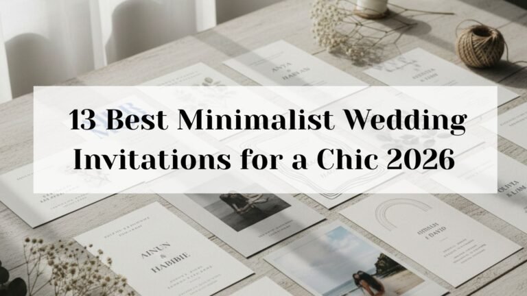 13 Best Minimalist Wedding Invitations for a Chic 2026