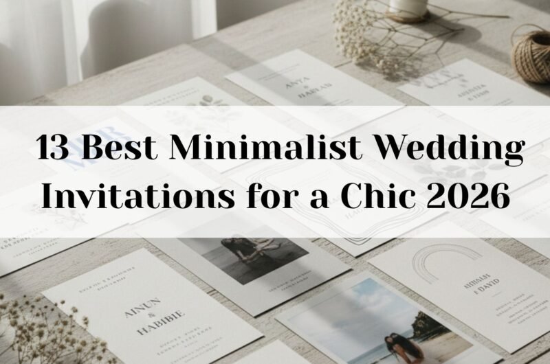 13 Best Minimalist Wedding Invitations for a Chic 2026