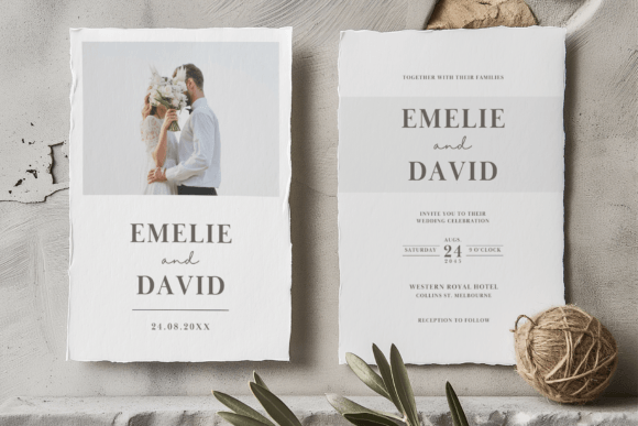 Minimalist Wedding Invitations