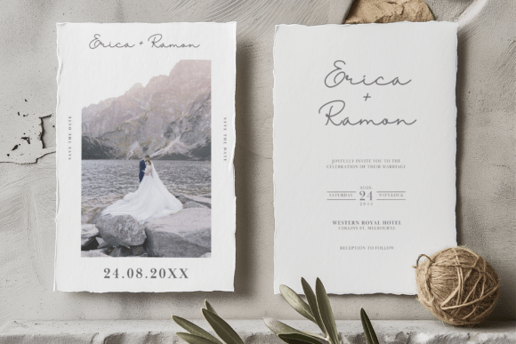 Minimalist Wedding Invitation