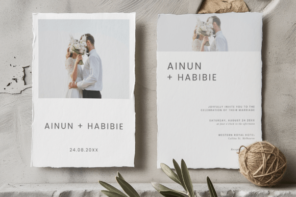 Minimalist Wedding Invitation