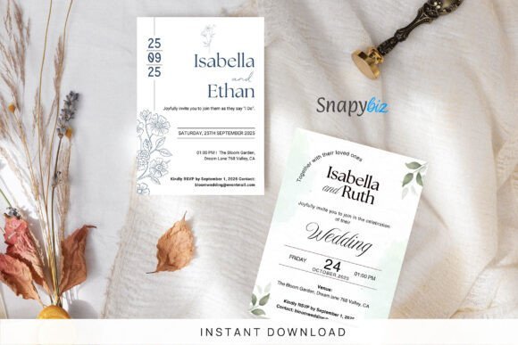 Minimalist Wedding Invitation