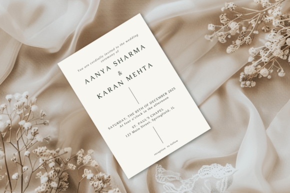 Minimalist Wedding Invitation