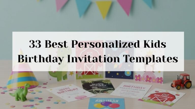 33 Best Personalized Kids Birthday Invitation Templates
